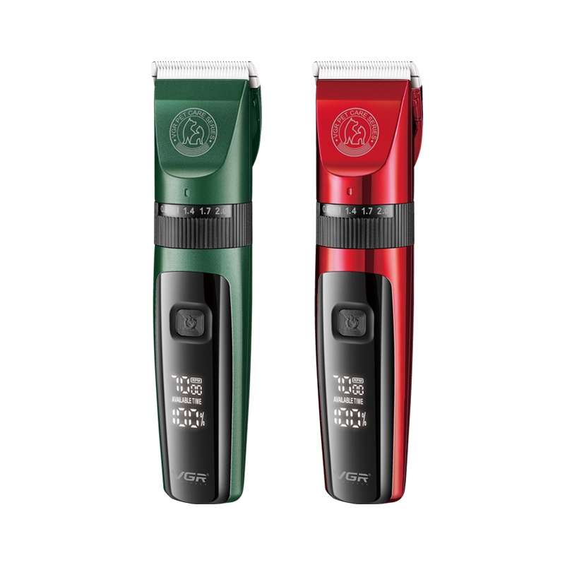 Машинка для стрижки животных VGR V-240 Красная