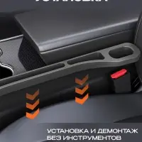 Заглушка между сиденьями автомобиля