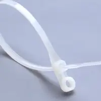Хомут нейлоновый 100х3,6 бесцветный, с отверстием (100 шт)