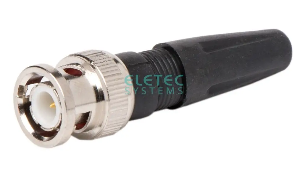 Штекер BNC под винт с колпачком (пластик) прямой (аналог B-C111F)