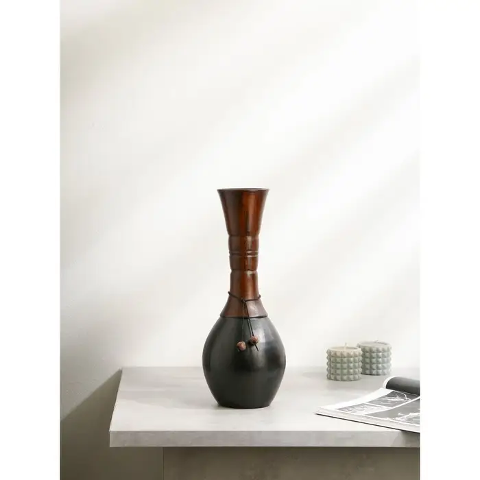 Ваза &laquo;Лунжил&raquo;, керамика, h=40 см, 1 сорт, Иран