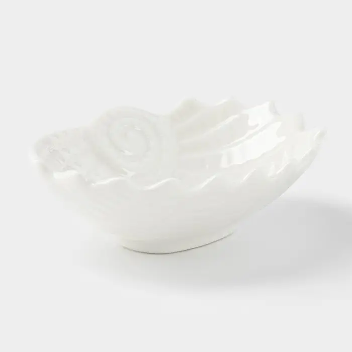 Блюдо керамическое &laquo;Ракушка&raquo;, 9&times;7&times;3 см, цвет белый