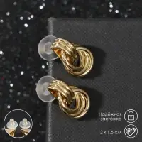 Серьги металл &laquo;Узелок&raquo; надежда, цвет золото