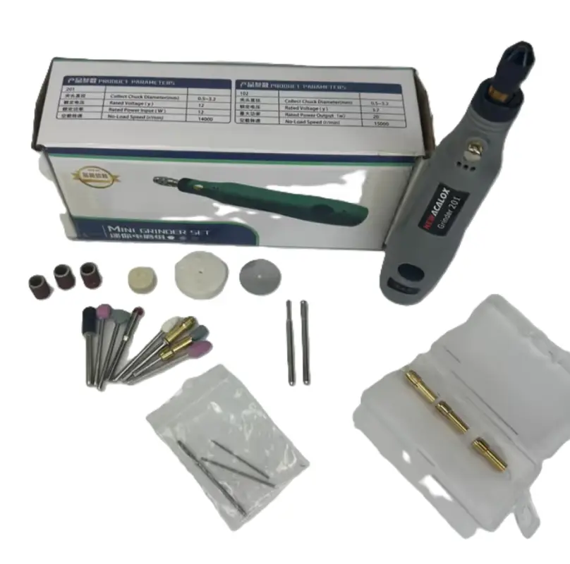 Гравер аккумуляторный 201 с насадками