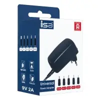 Блок питания 9V 1A 5.5*2.5 сетевой с адаптером ISA