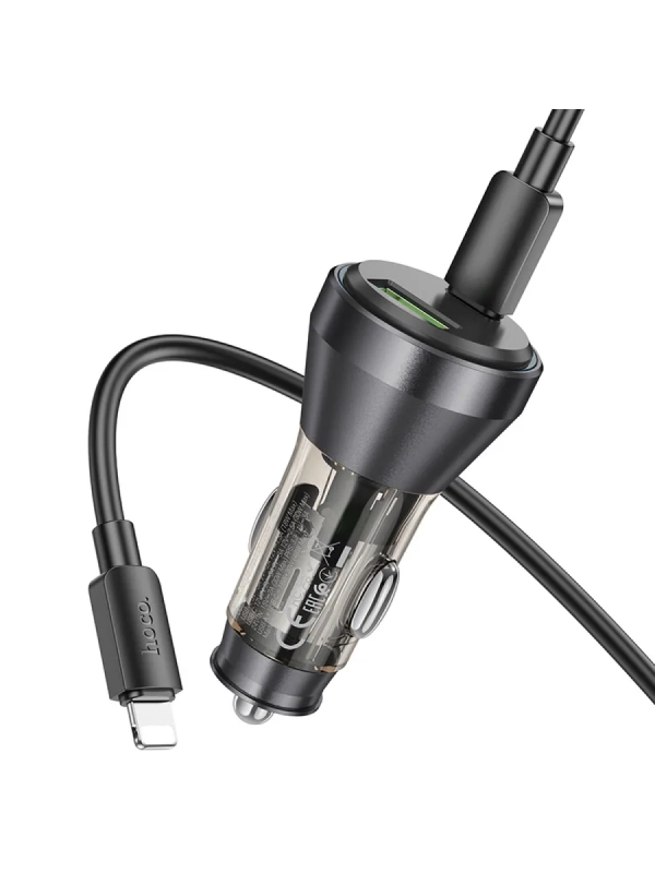 Автомобильное зарядное устройство, 1 USB QC3.0 18W, 1 PD 30W с дисплеем