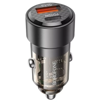 Адаптер автомобильный Borofone BZ20 Smart 38W PD+QC3.0