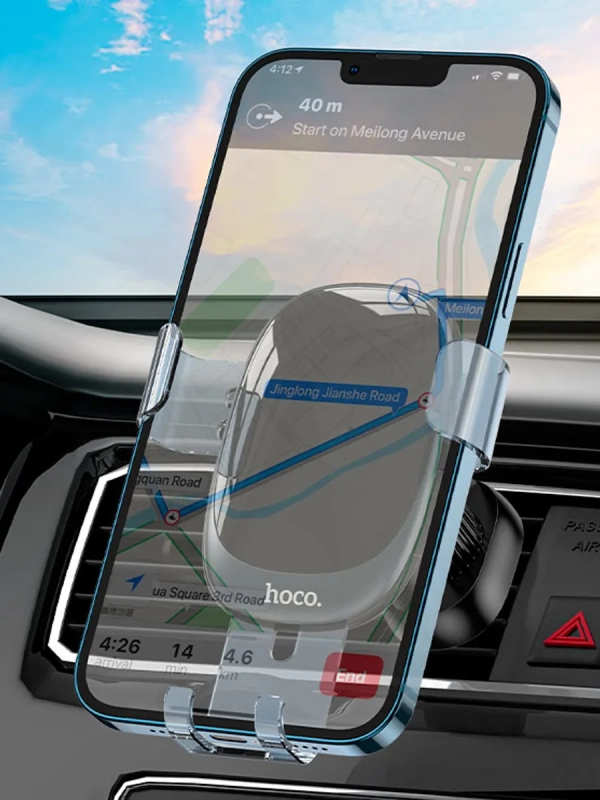 Автодержатель для телефона H7 серый