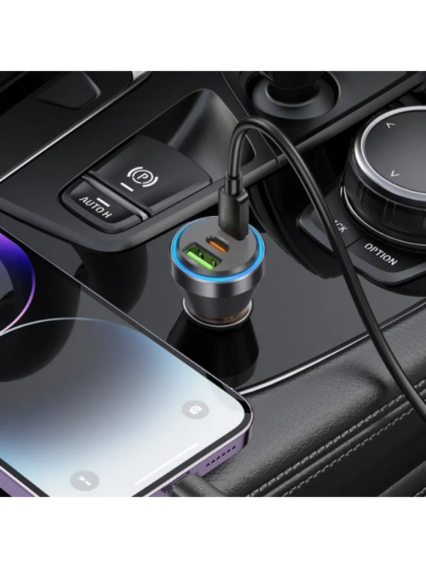 Автомобильное зарядное устройство hoco "NZ12D Lucky" 60W