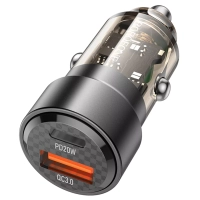 Адаптер автомобильный Borofone BZ20 Smart 38W PD+QC3.0