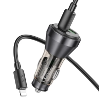 Автомобильное зарядное устройство hoco "NZ12D Lucky" 60W