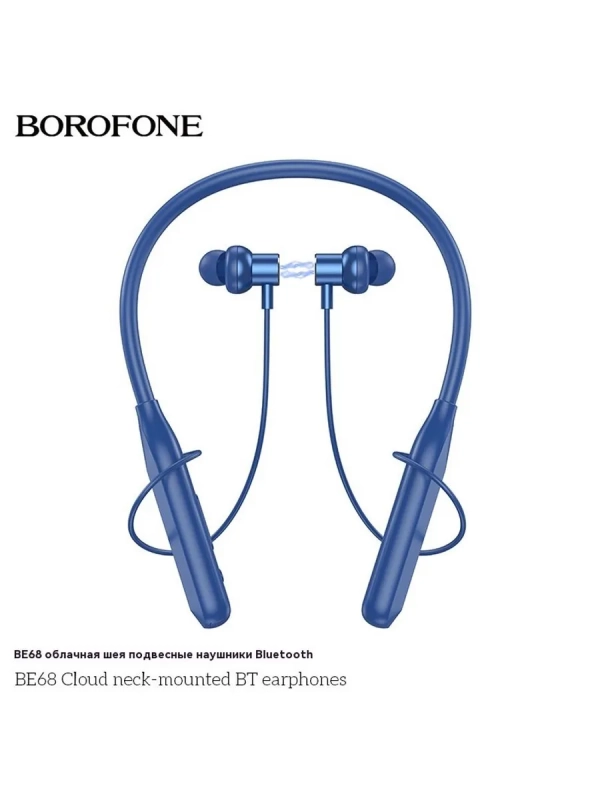 Наушники беспроводные блютуз спортивные на шею с микрофоном