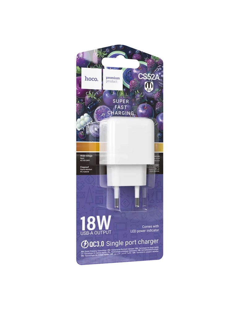 Сетевое зарядное устройство HOCO CS52A QC3.0 3000mA