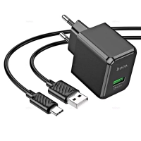 Сетевое зарядное устройство Hoco CS12A + Type-C