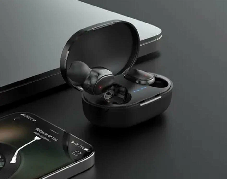 Наушники беспроводные bluetooth hoco DES11, TWS черные