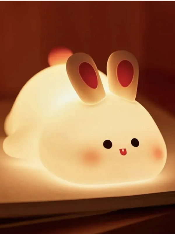 Ночник детский силиконовый светильник зайка HX16