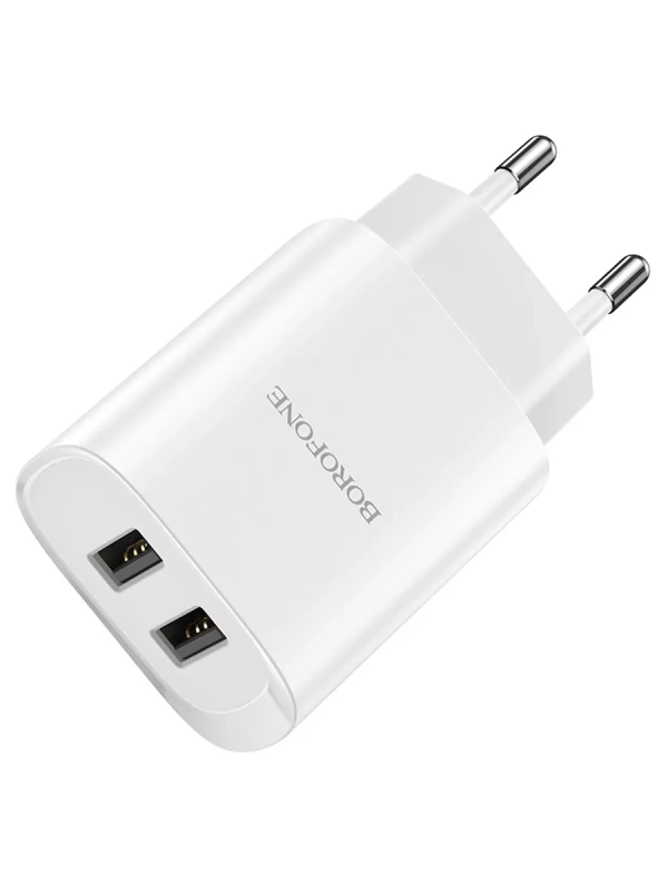 Сетевое зарядное устройство 2xUSB 2.1A 10W белый