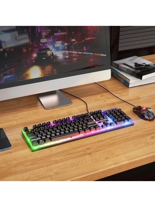 Набор проводной игровой Hoco GM18 клавиатура+мышь, подсветка