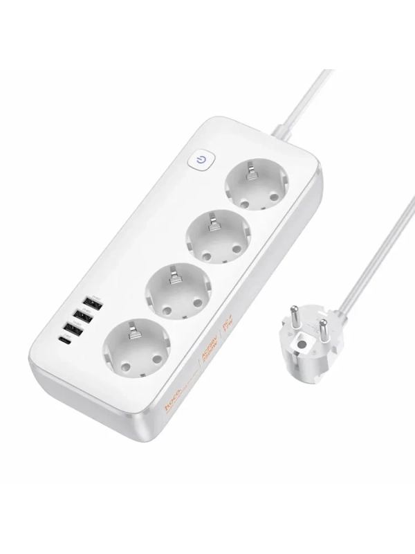 Сетевой фильтр 3*USB, 1*Type-C, 4*розетки 1.5M