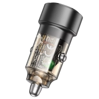 Адаптер автомобильный Borofone BZ20 Smart 38W PD+QC3.0