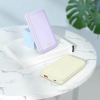 Портативный аккумулятор HOCO Q21 Great 22.5W+PD20W, 10000 мА ч, молочный