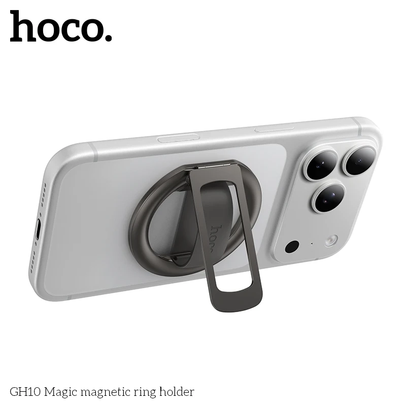 Магнитный держатель для телефона на палец из алюминиевого сплава