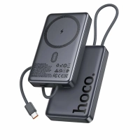 Внешний аккумулятор / повербанк Hoco Q44 10000mAh PD 20W с функцией Magsafe, встроенный кабель Type-C 20W