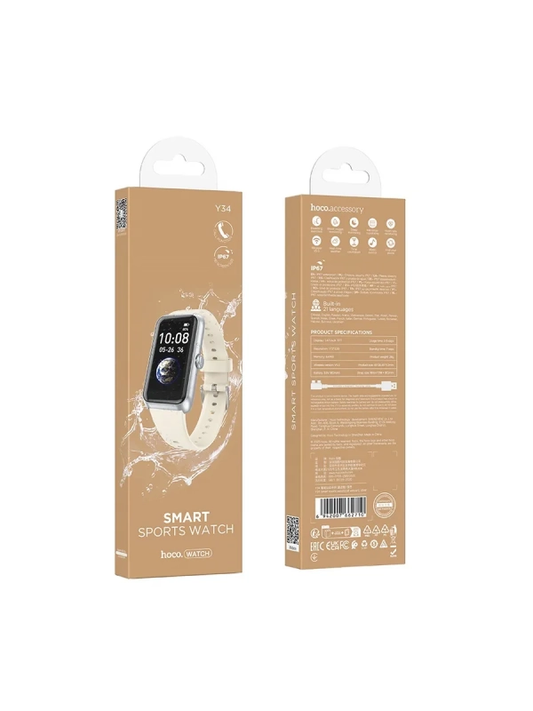 Смарт-часы HOCO Y34 серебристый