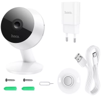 Камера видеонаблюдения HOCO D3 Wi-Fi, HD (2304*1296) белый