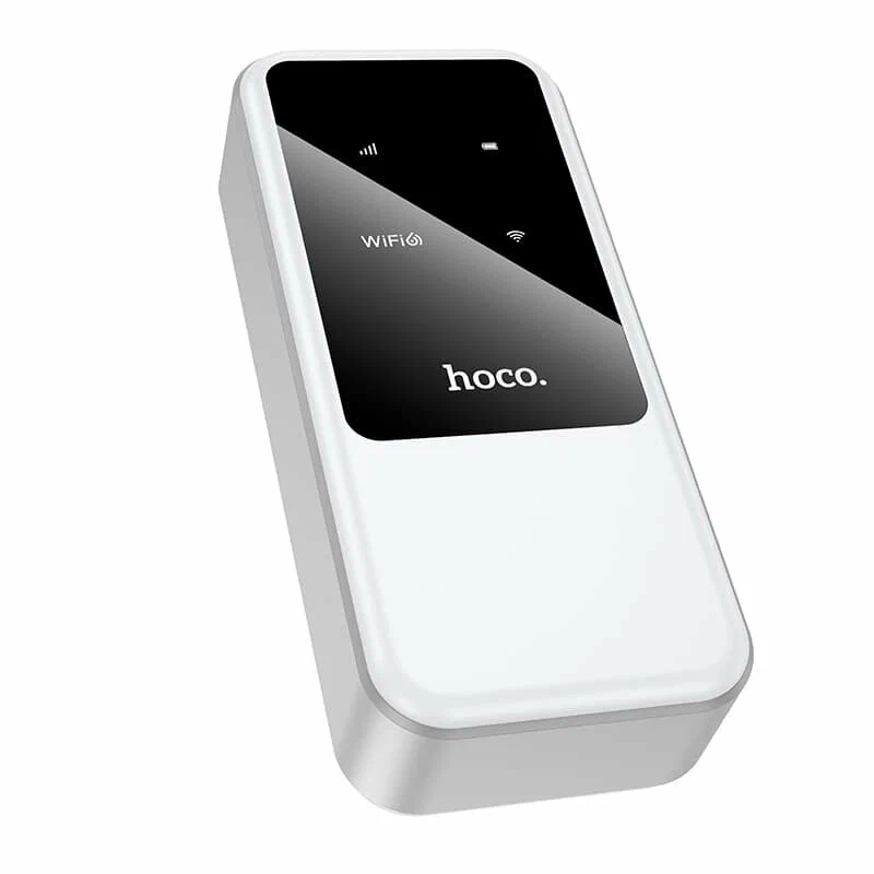 Роутер беспроводной Hoco HI42, 2.4 G, Wi-Fi 6, 150 Мбит/с, 2000 mAh