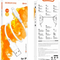 Кабель Apple Lightning - USB Type-A 2.4A для быстрой зарядки