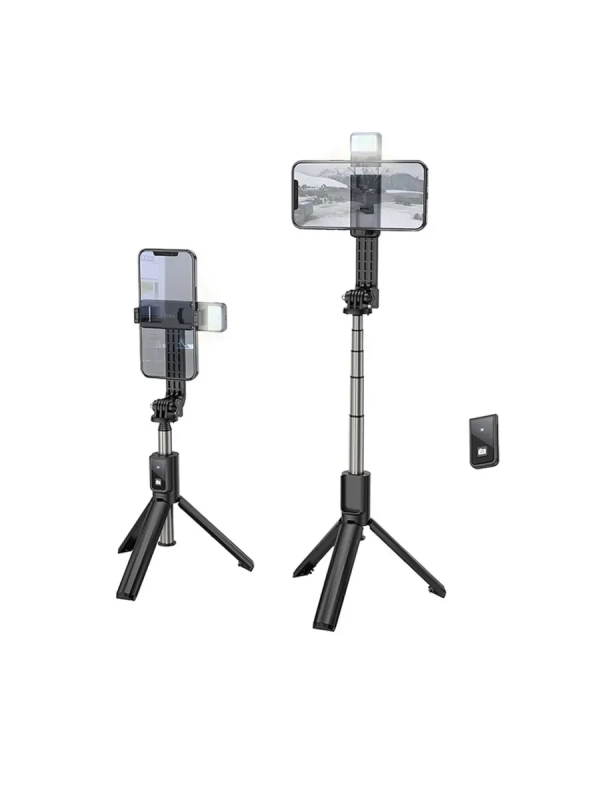 Монопод-тренога для селфи Hoco K15, с подсветкой, беспроводная