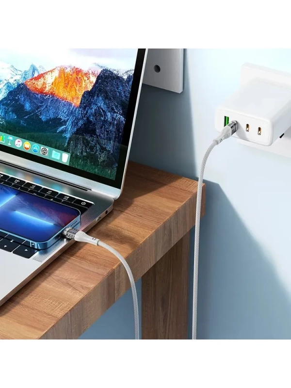 hoco Кабель для мобильных устройств Apple Lightning/USB Type-C, белый