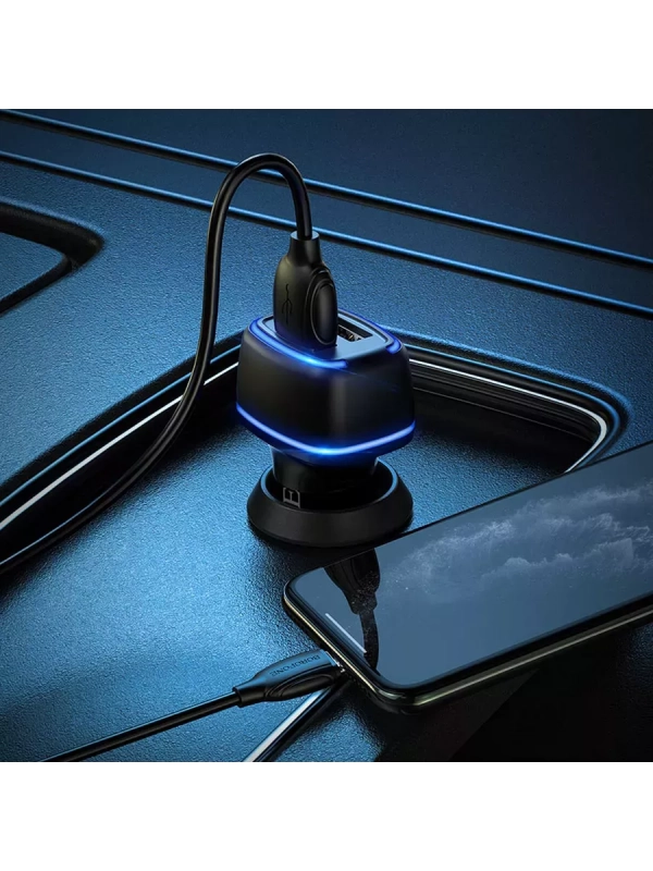 Автомобильное З/У USB Borofone BZ14 (2USB/12W)