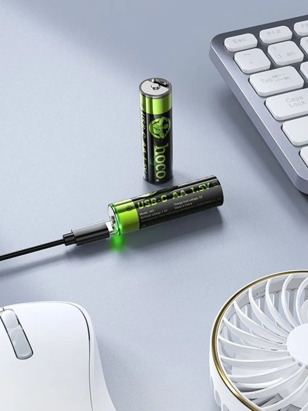 Батарейки АА аккумуляторные, перезаряжаемые, набор 2 шт