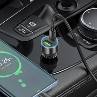 Автомобильное зарядное устройство Hoco NZ12A PD43W черный