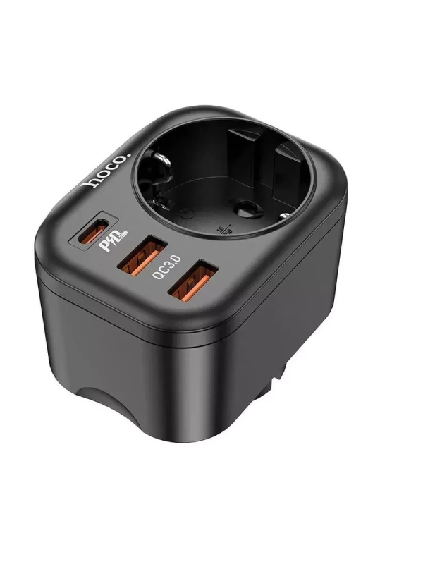 Сетевой фильтр HOCO NS3 1 гнездо + PD 20W + 2USB QC3.0 18W