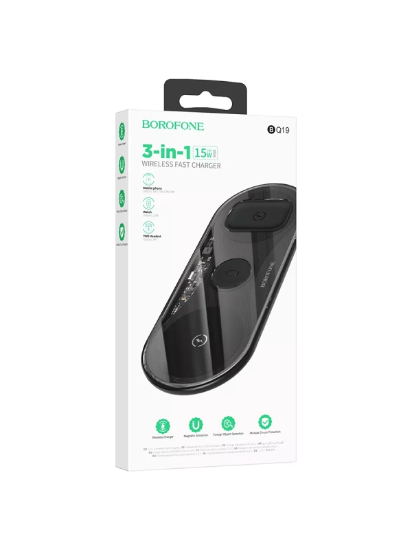 Зарядное устройство 3-в-1 для iPhone, Airpods, Watch