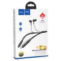 Наушники беспроводные с микрофоном, спорт, черные