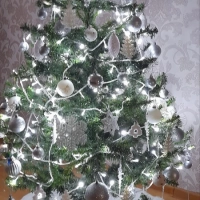 Меховой коврик юбка под елку новогоднюю