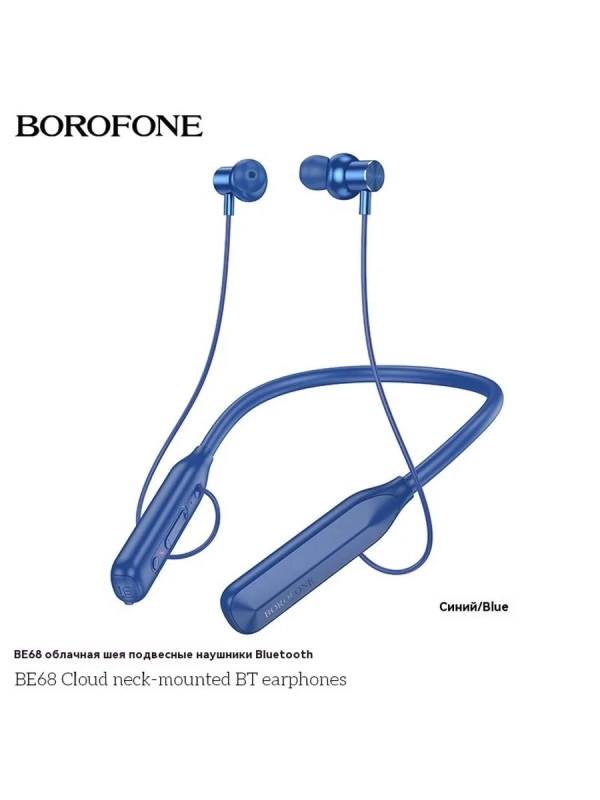 Наушники беспроводные блютуз спортивные на шею с микрофоном