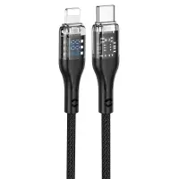 hoco Кабель для мобильных устройств Apple Lightning/USB Type-C, черный