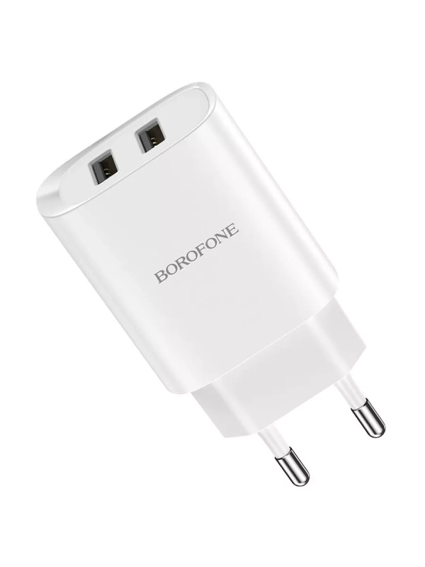 Сетевое зарядное устройство 2xUSB 2.1A 10W белый