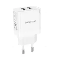 Зарядное устройство 2USB 2.1A Borofone BN15 без кабеля