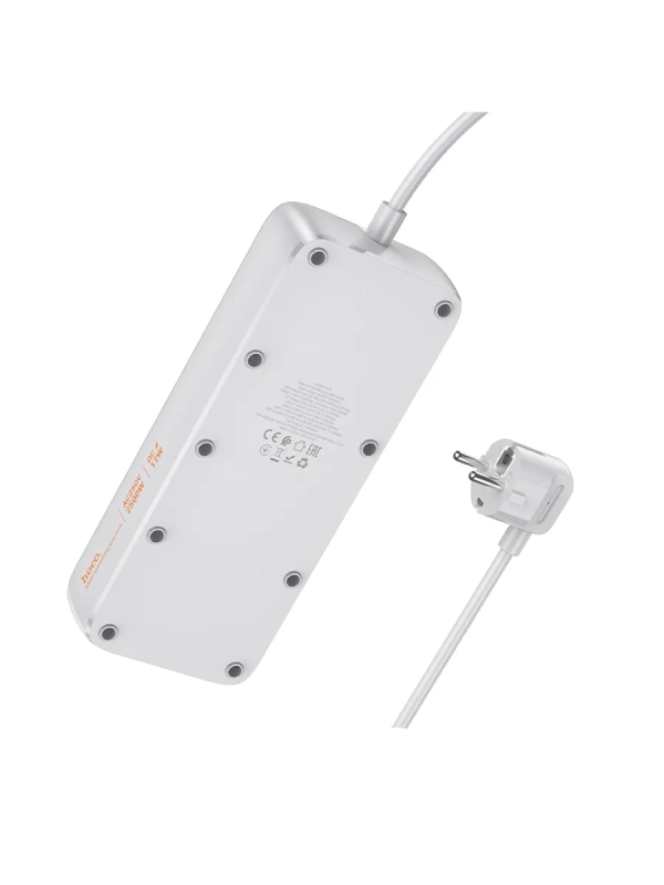 Сетевой фильтр на 4 розеток+3 USB+1 PD, 3м, AC21, HOCO