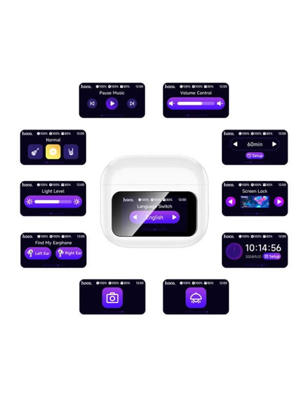 Наушники беспроводные с сенсорным дисплеем EW81