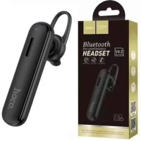 Гарнитура bluetooth E36 hoco черная