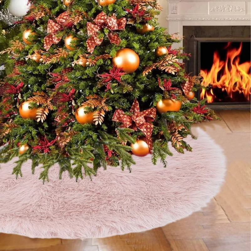 Меховой коврик юбка под елку новогоднюю
