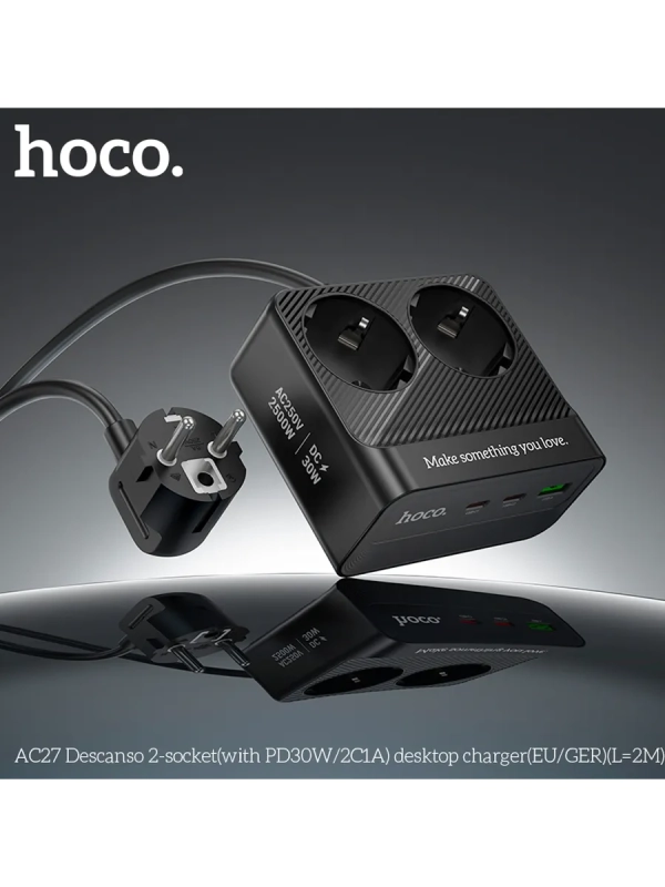 Мульти-функциональный сетевой фильтр с USB,зарядка 30W