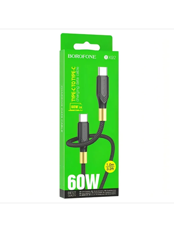 Кабель зарядки USB TYPE-C to Type-C PD 60W Borofone BX92